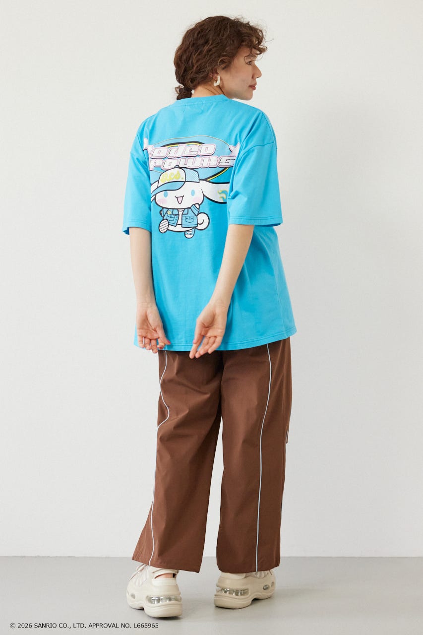 【WEB限定】＜UNISEX＞(サンリオキャラクターズ) Y2KロゴTシャツ BLU M