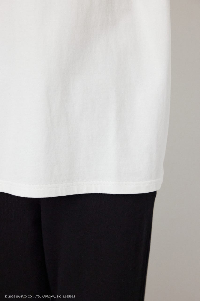 【WEB限定】＜UNISEX＞(サンリオキャラクターズ) Y2KロゴTシャツ O/WHT L