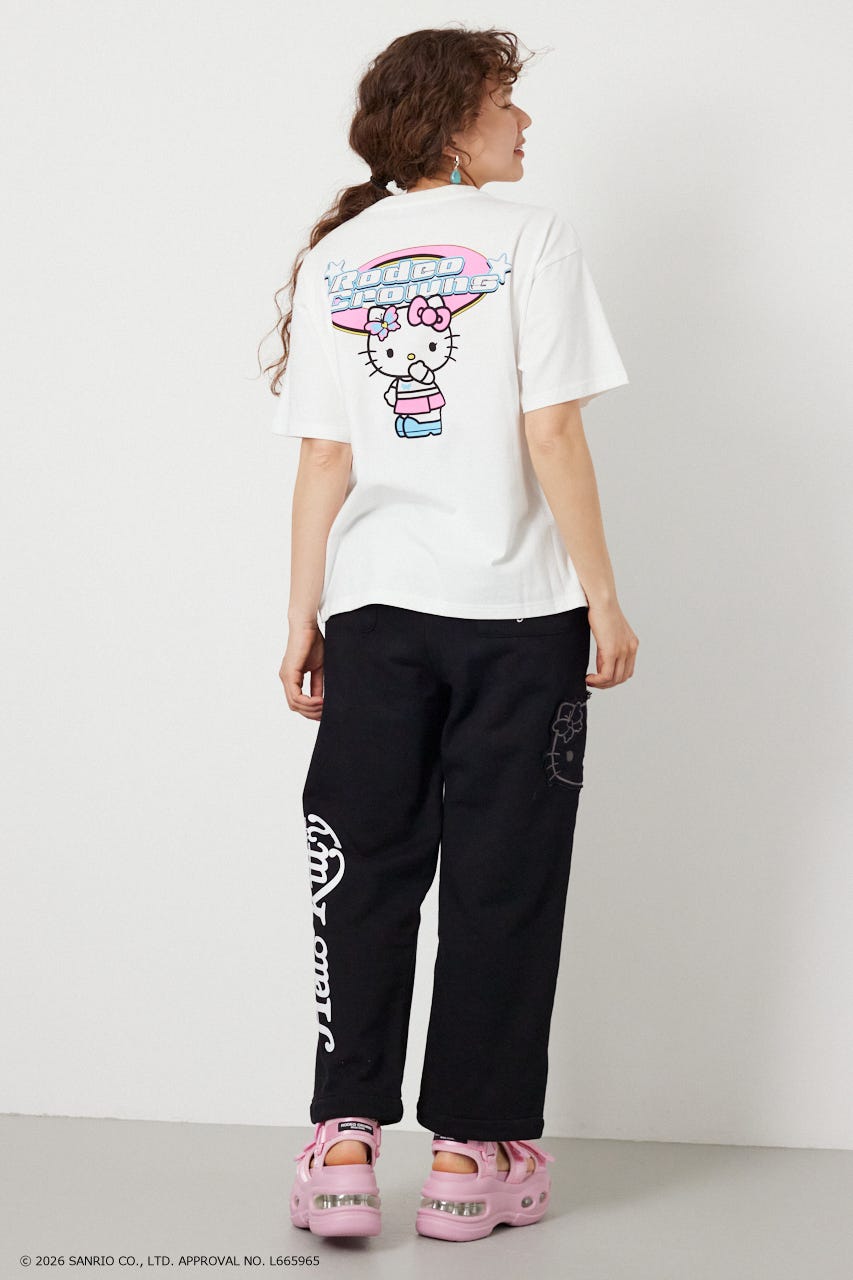 【WEB限定】＜UNISEX＞(サンリオキャラクターズ) Y2KロゴTシャツ O/WHT L
