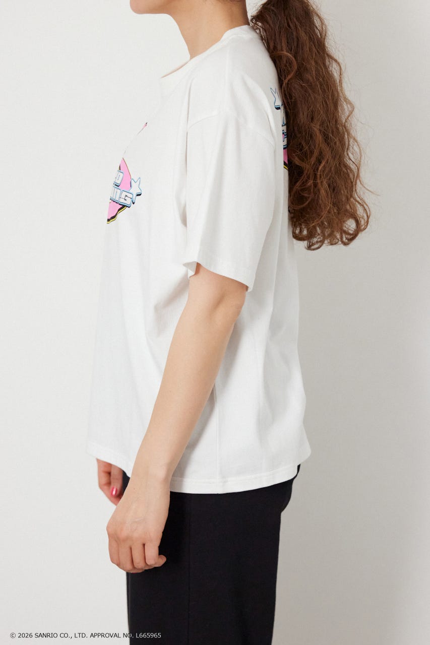 【WEB限定】＜UNISEX＞(サンリオキャラクターズ) Y2KロゴTシャツ O/WHT L