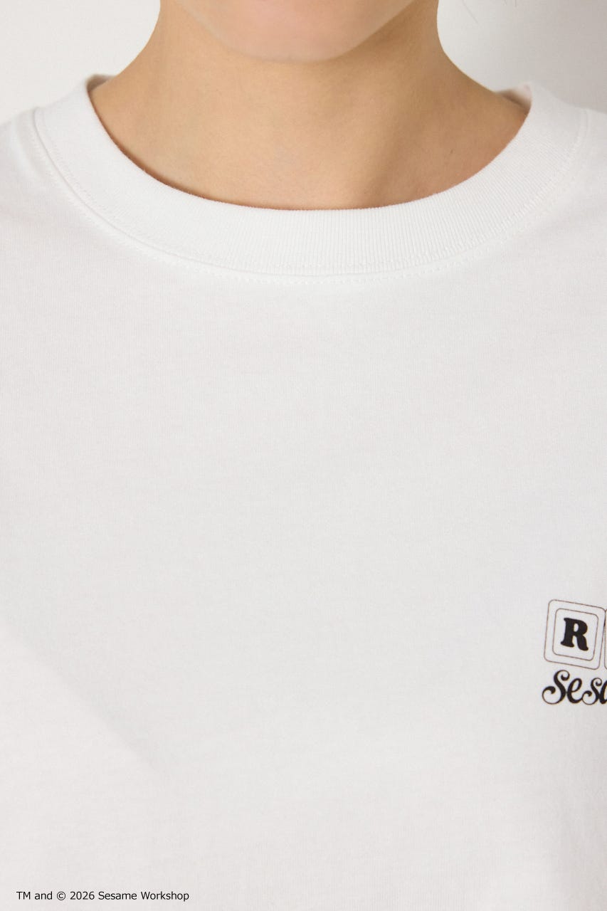 【WEB限定】(UNISEX)(SESAMESTREET)GoodLuckTシャツ WHT FREE