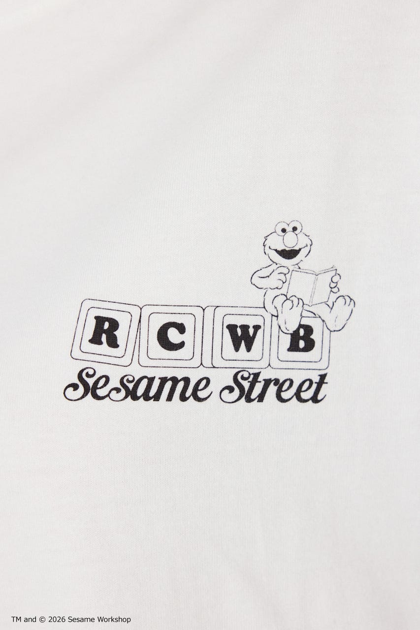 【WEB限定】(UNISEX)(SESAMESTREET)GoodLuckTシャツ WHT FREE