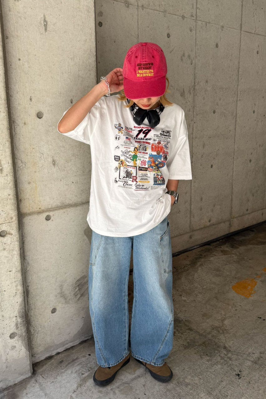 【WEB・一部店舗限定】ASPR history Tシャツ O/WHT FREE
