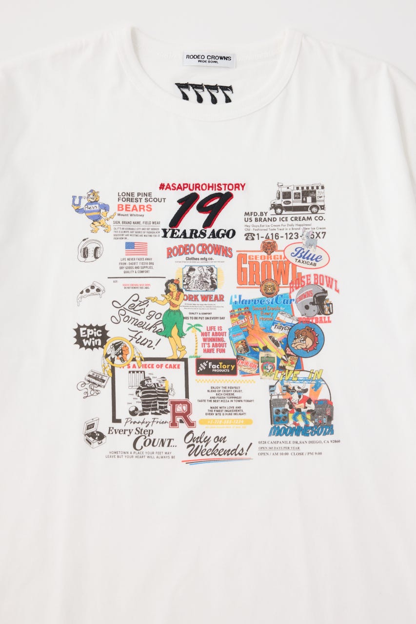 【WEB・一部店舗限定】ASPR history Tシャツ O/WHT FREE