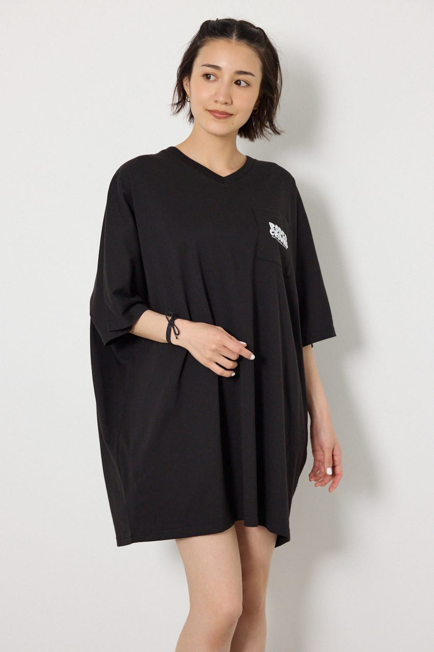 【WEB限定】RODDY 0528 BEARS ドルマンTワンピース BLK FREE