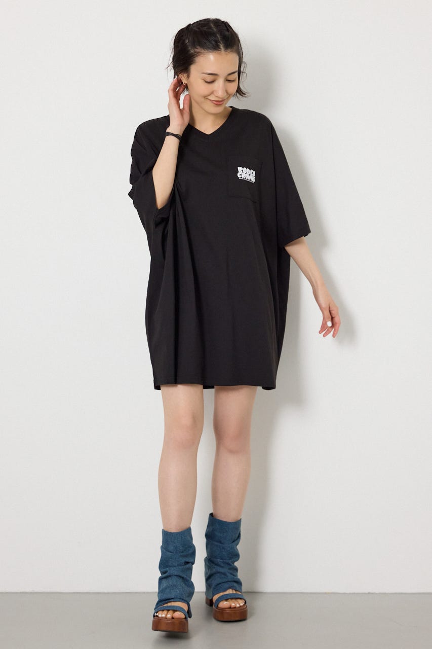 【WEB限定】RODDY 0528 BEARS ドルマンTワンピース BLK FREE