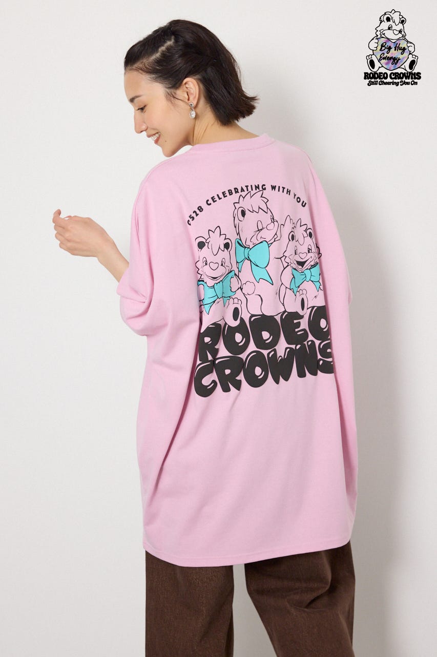 【WEB限定】RODDY 0528 BEARS ドルマンTワンピース L/PNK FREE