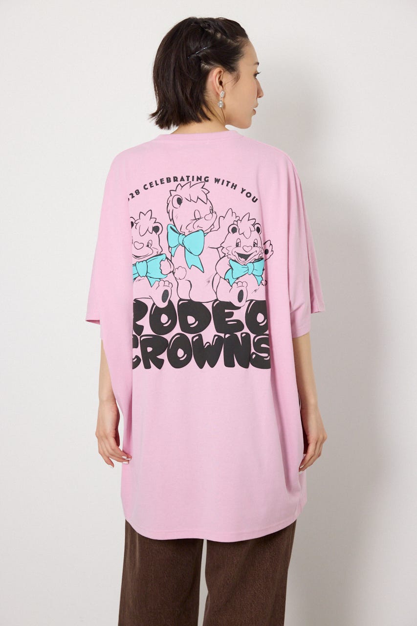 【WEB限定】RODDY 0528 BEARS ドルマンTワンピース L/PNK FREE