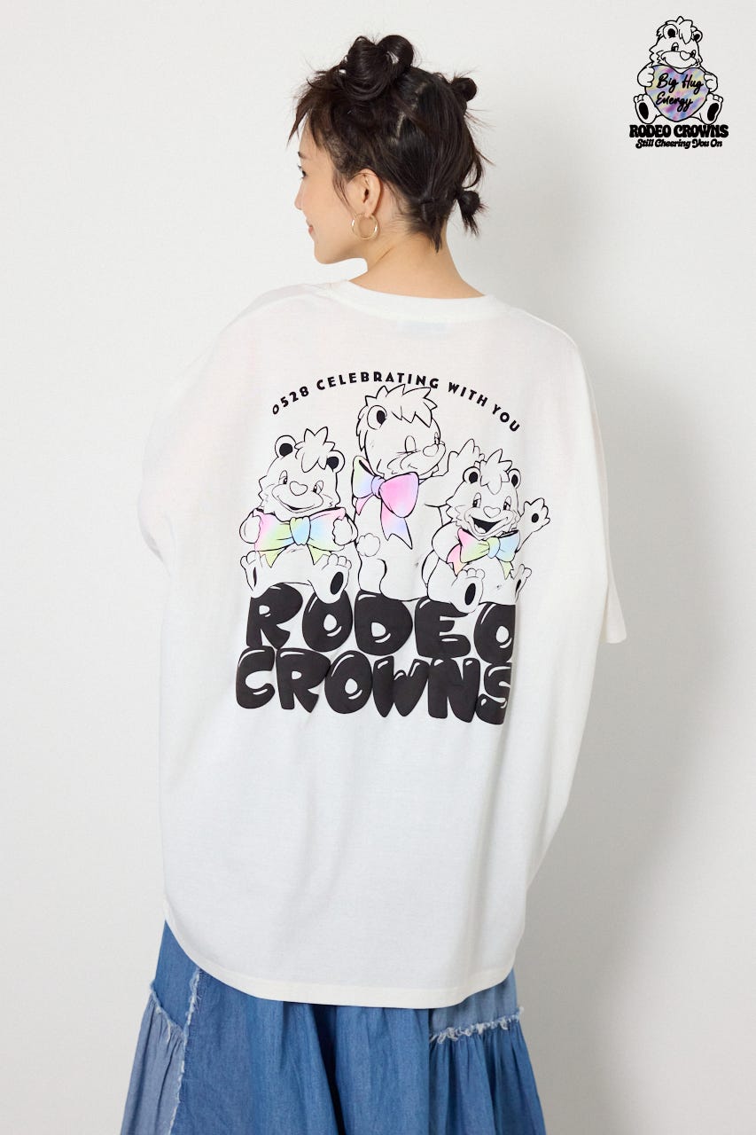 【WEB限定】RODDY 0528 BEARS ドルマンTワンピース O/WHT FREE