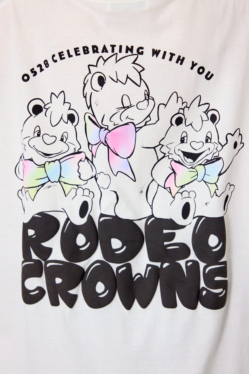 【WEB限定】RODDY 0528 BEARS ドルマンTワンピース O/WHT FREE