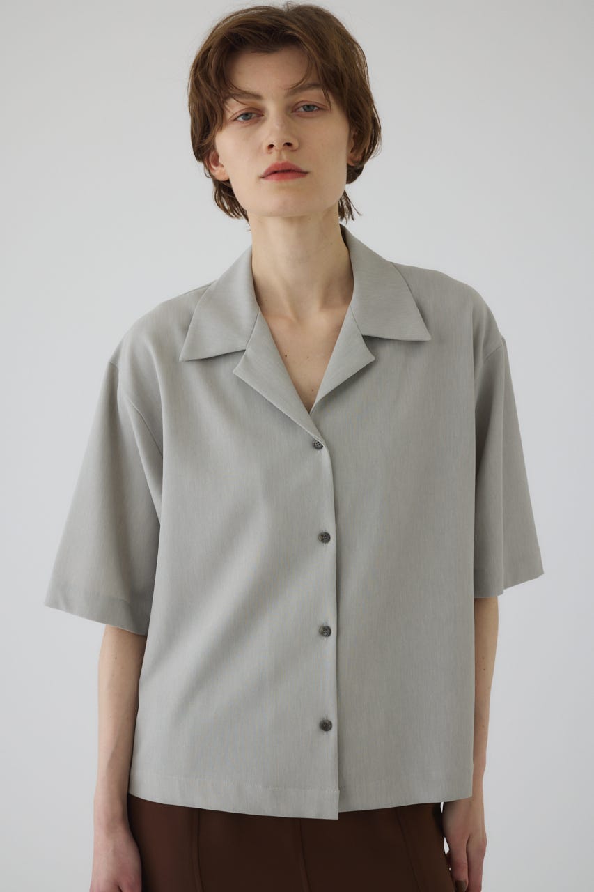 大注目 RIM.ARK BLOUSES & (SHIRTS SH sleeve half collar Open | トップス