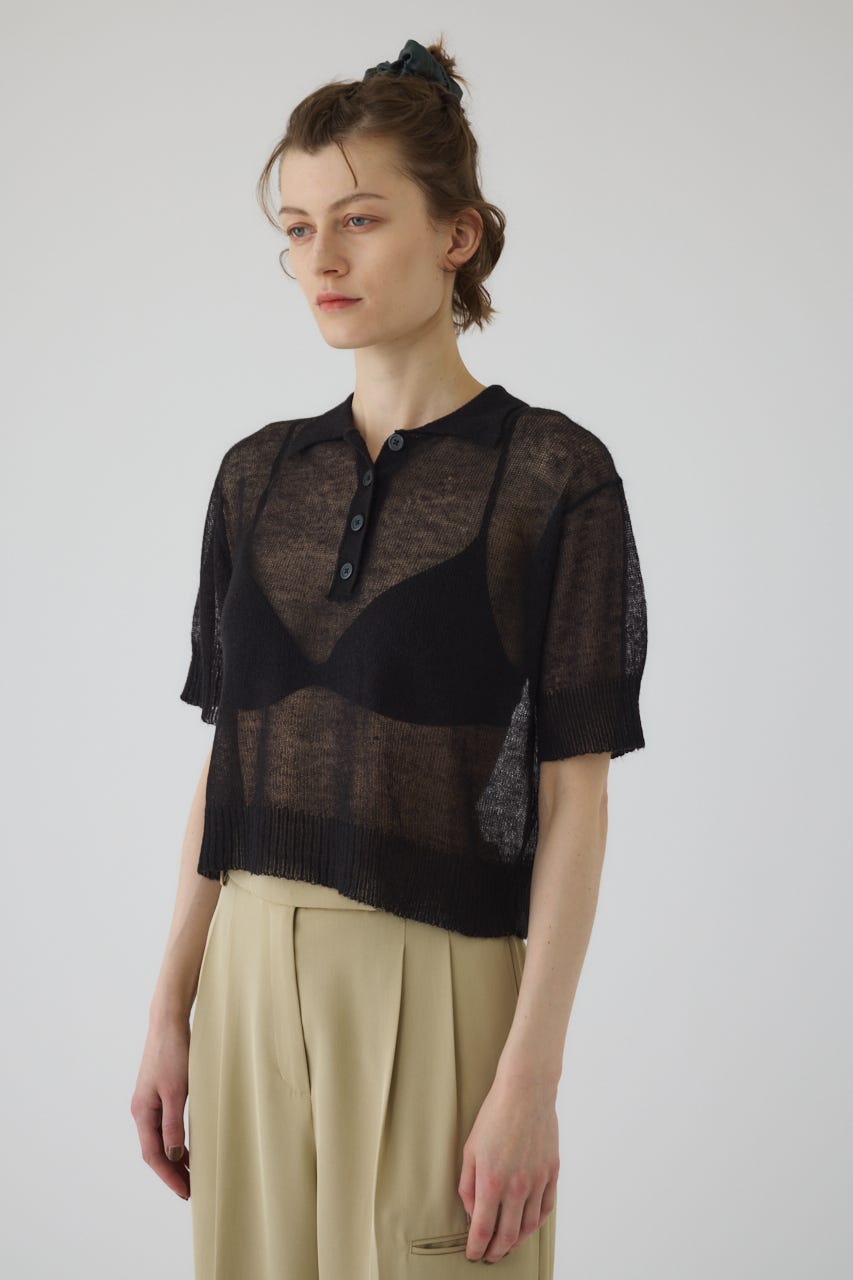 RIM.ARK | Mohair polo knit (KNITWEAR ) |RIM.ARK ONLINE STORE