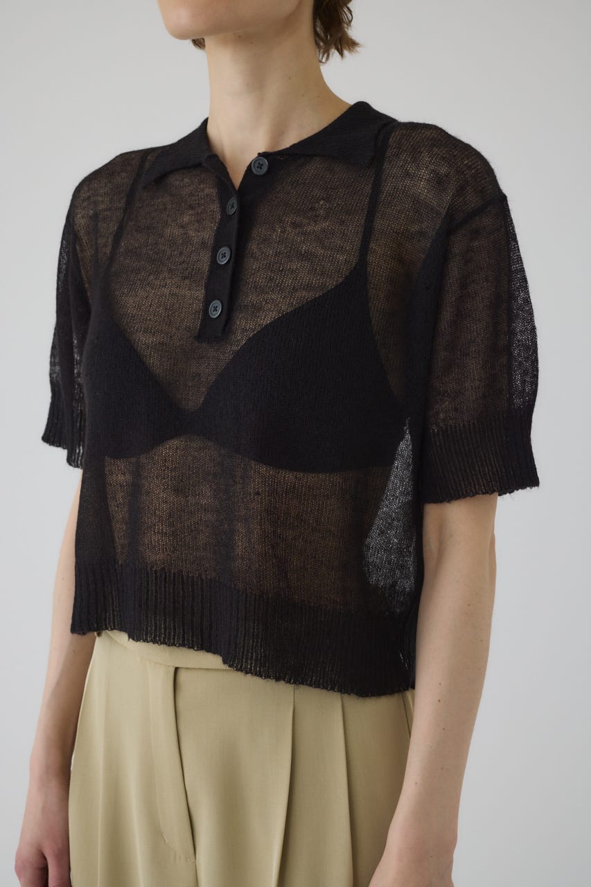 RIM.ARK | Mohair polo knit (KNITWEAR ) |RIM.ARK ONLINE STORE