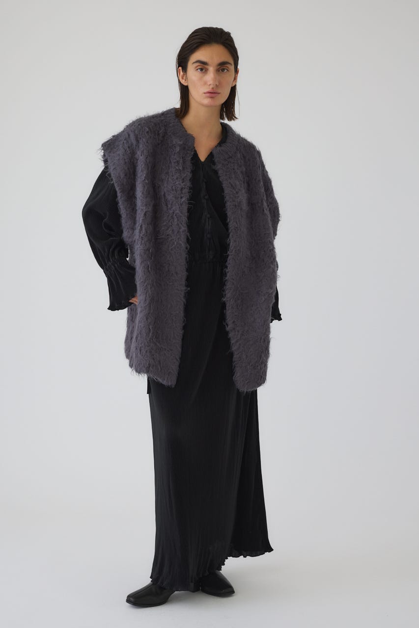 Brilliant knit gown GRY FREE