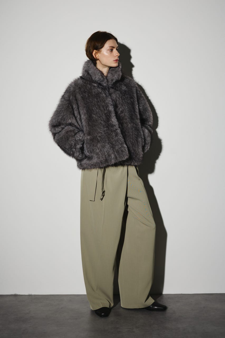 RIM.ARK High stand collar fur CT ブラック RIM.ARK 【10/8 order start new item】 | ショップニュース