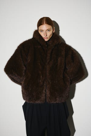 ジャケット・アウター RIM.ARK High stand collar fur CT BLACK 公式】RIM.ARKのアウター|シェルターウェブストア