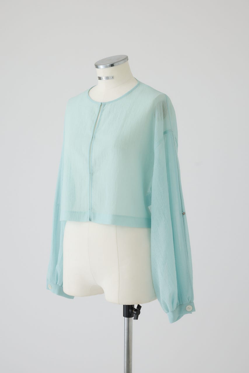 RIM.ARK | Open sleeve sheer SH (SHIRTS & BLOUSES ) |RIM.ARK