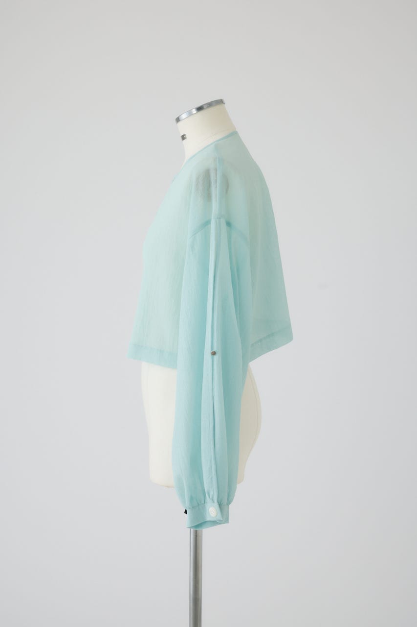 RIM.ARK | Open sleeve sheer SH (SHIRTS & BLOUSES ) |RIM.ARK