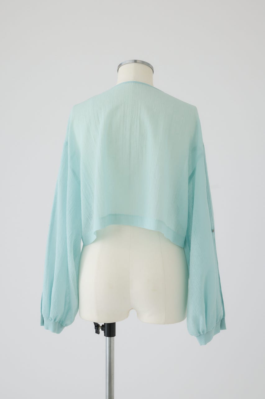RIM.ARK | Open sleeve sheer SH (SHIRTS & BLOUSES ) |RIM.ARK