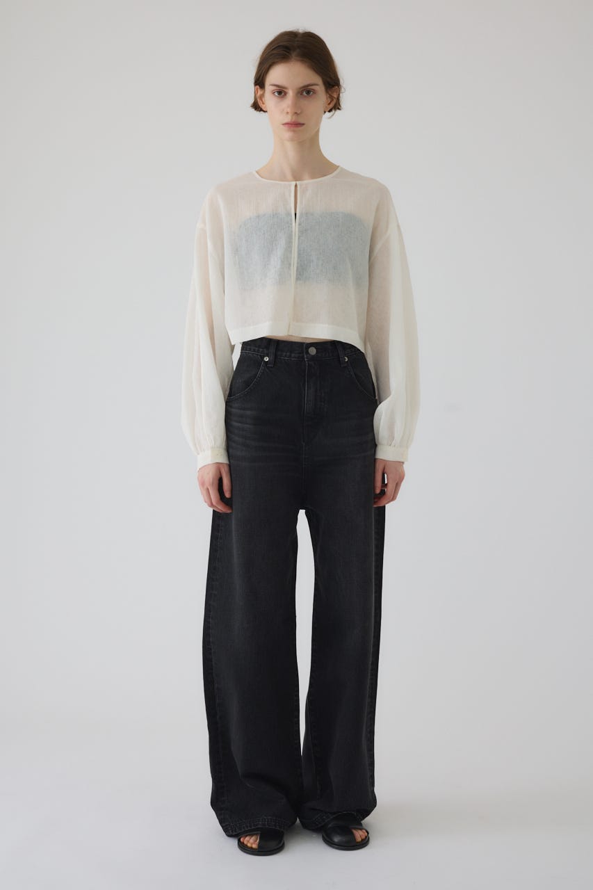 完売色 RIM.ARK Open sleeve sheer SH シアーシャツ Open sleeve sheer SH オープンスリーブシアーシャツ（シャツ