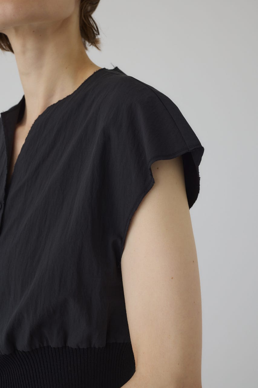 Docking cut off design tops BLK FREE