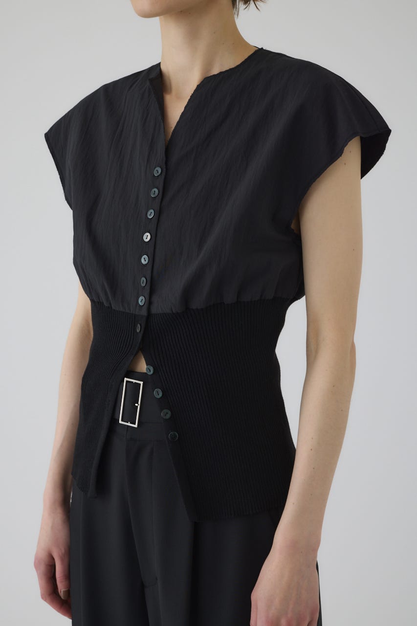 激安な RIM.ARK（リムアーク）の「Cut off v neck vest（ベスト