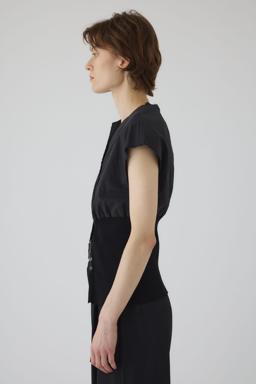 Docking cut off design tops BLK FREE