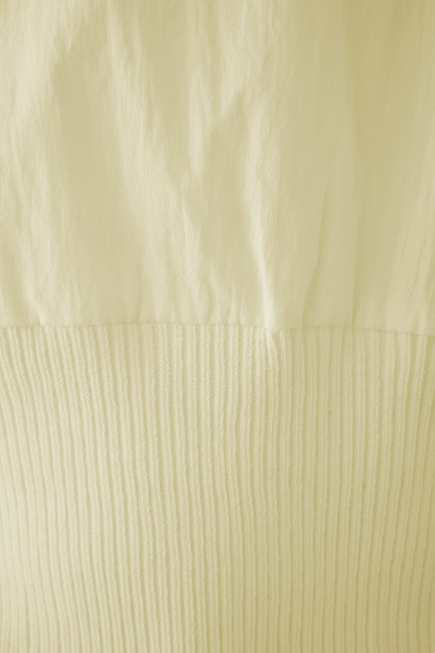 Docking cut off design tops L/YEL FREE