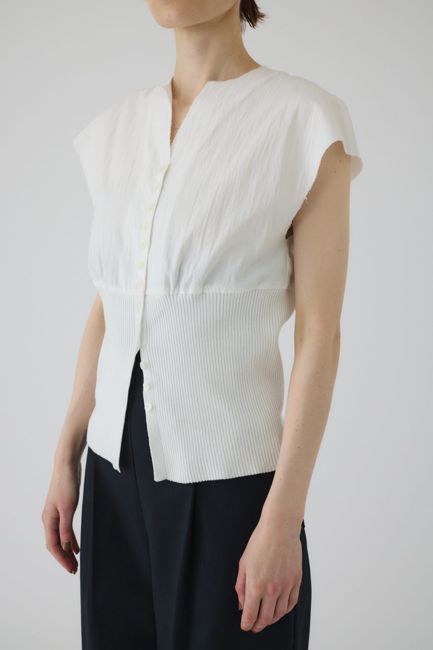 Docking cut off design tops WHT FREE