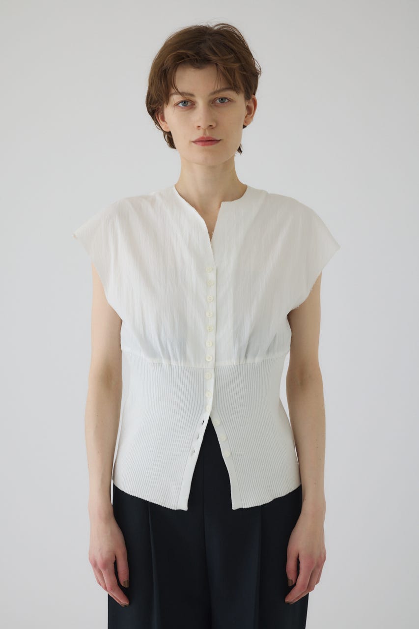 Docking cut off design tops WHT FREE