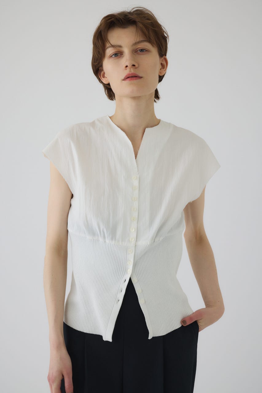 Docking cut off design tops WHT FREE