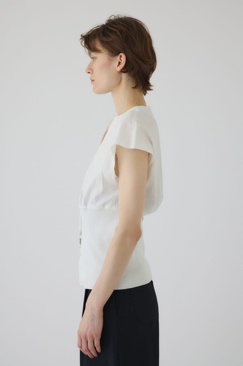 Docking cut off design tops WHT FREE