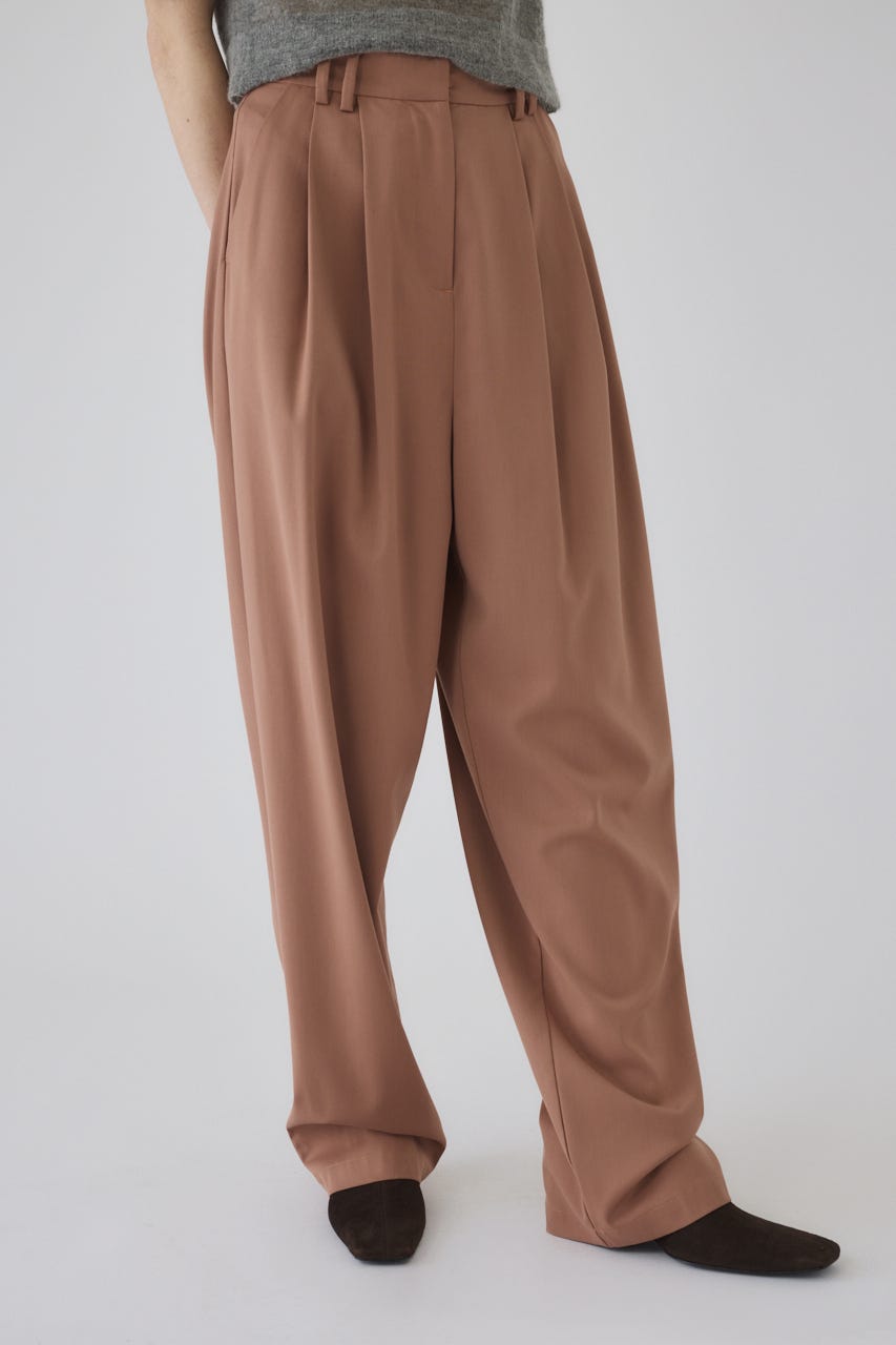 RIM.ARK | W tuck wide slacks (PANTS ) |RIM.ARK ONLINE STORE