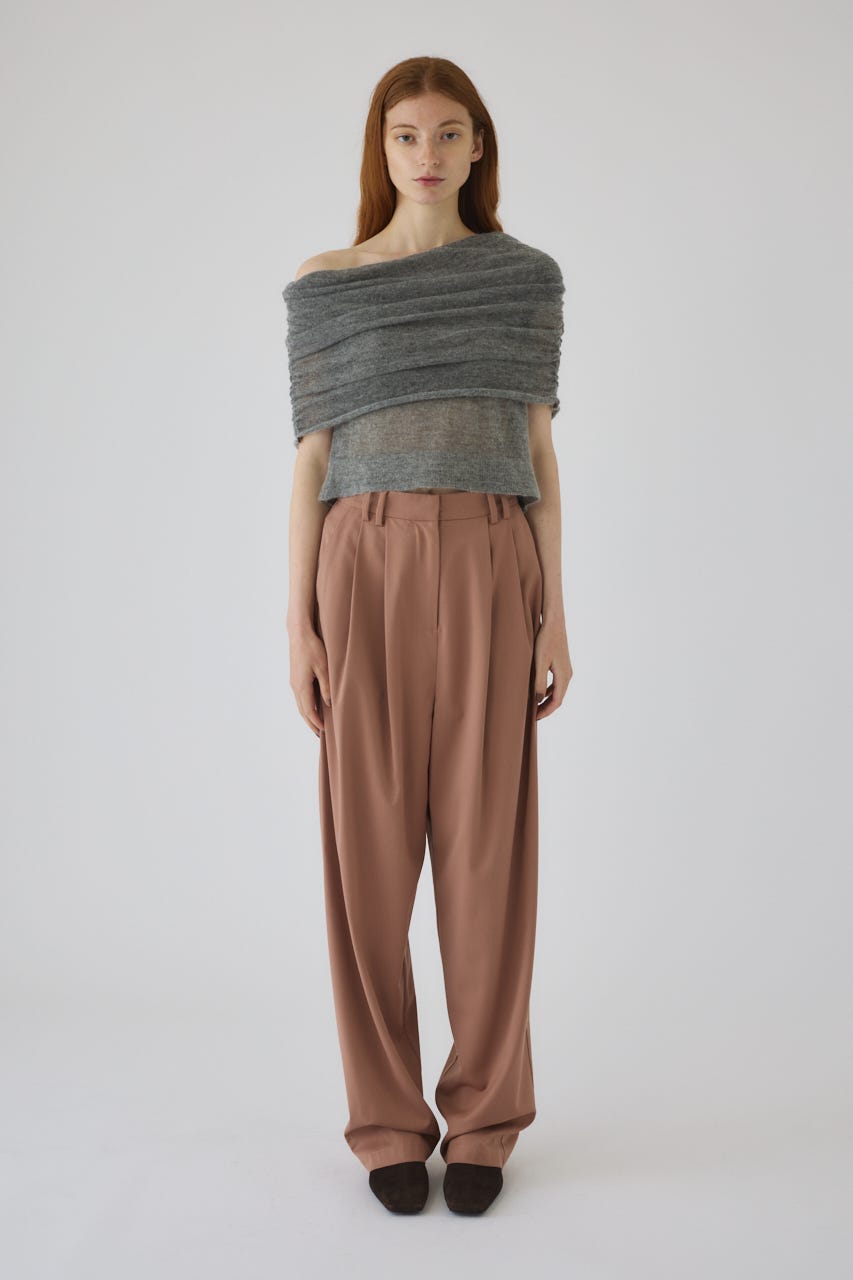 RIM.ARK | W tuck wide slacks (PANTS ) |RIM.ARK ONLINE STORE