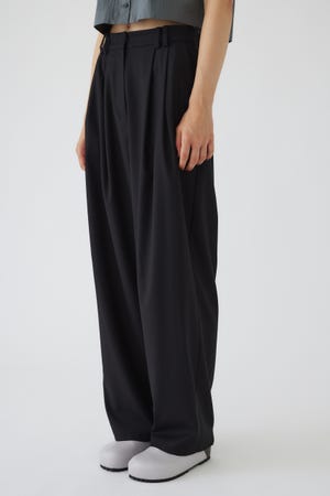 RIM.ARK Slacks all in one 黒 38 RIM.ARK | Satin slacks all in one (ALL IN ONE ) |RIM.ARK