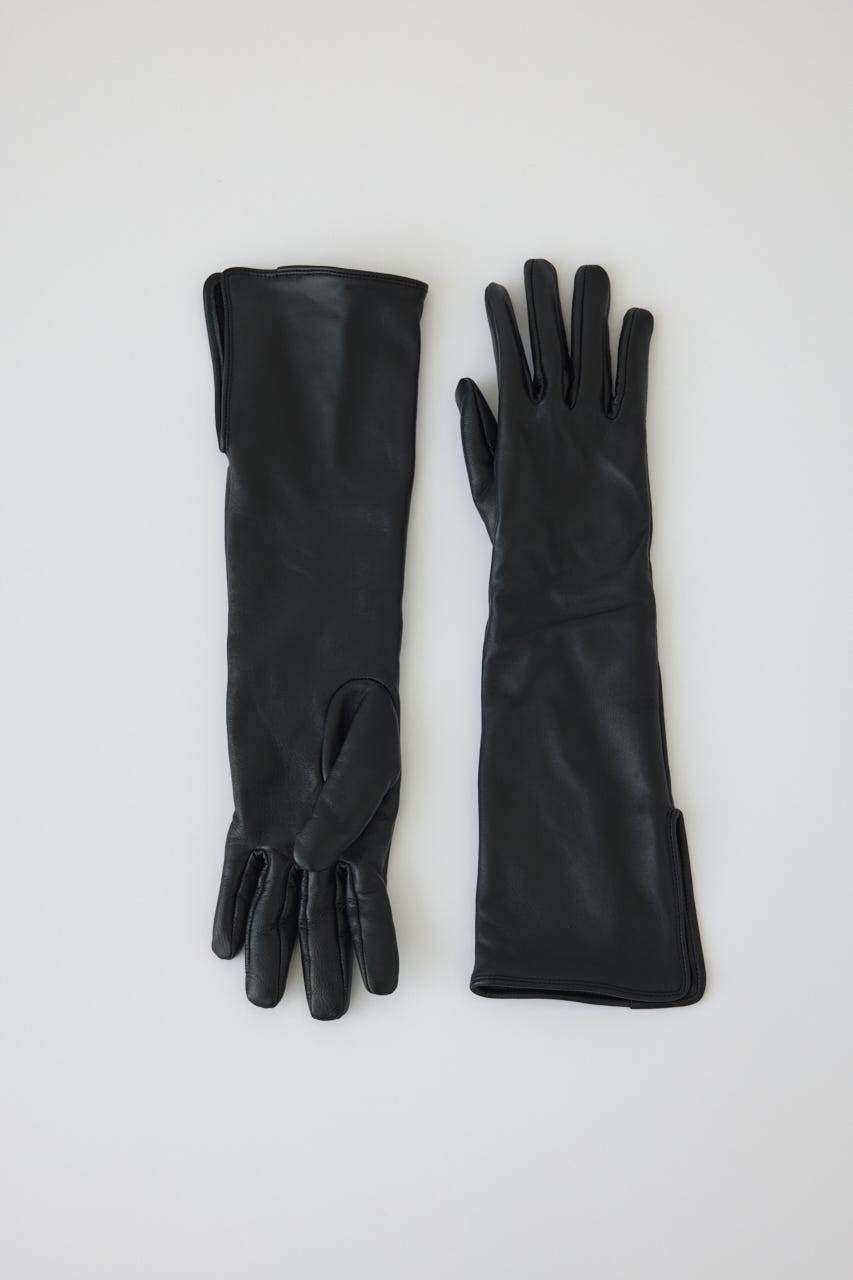 【25WINTER PRE ORDER】Sheepskin long gloves BLK FREE