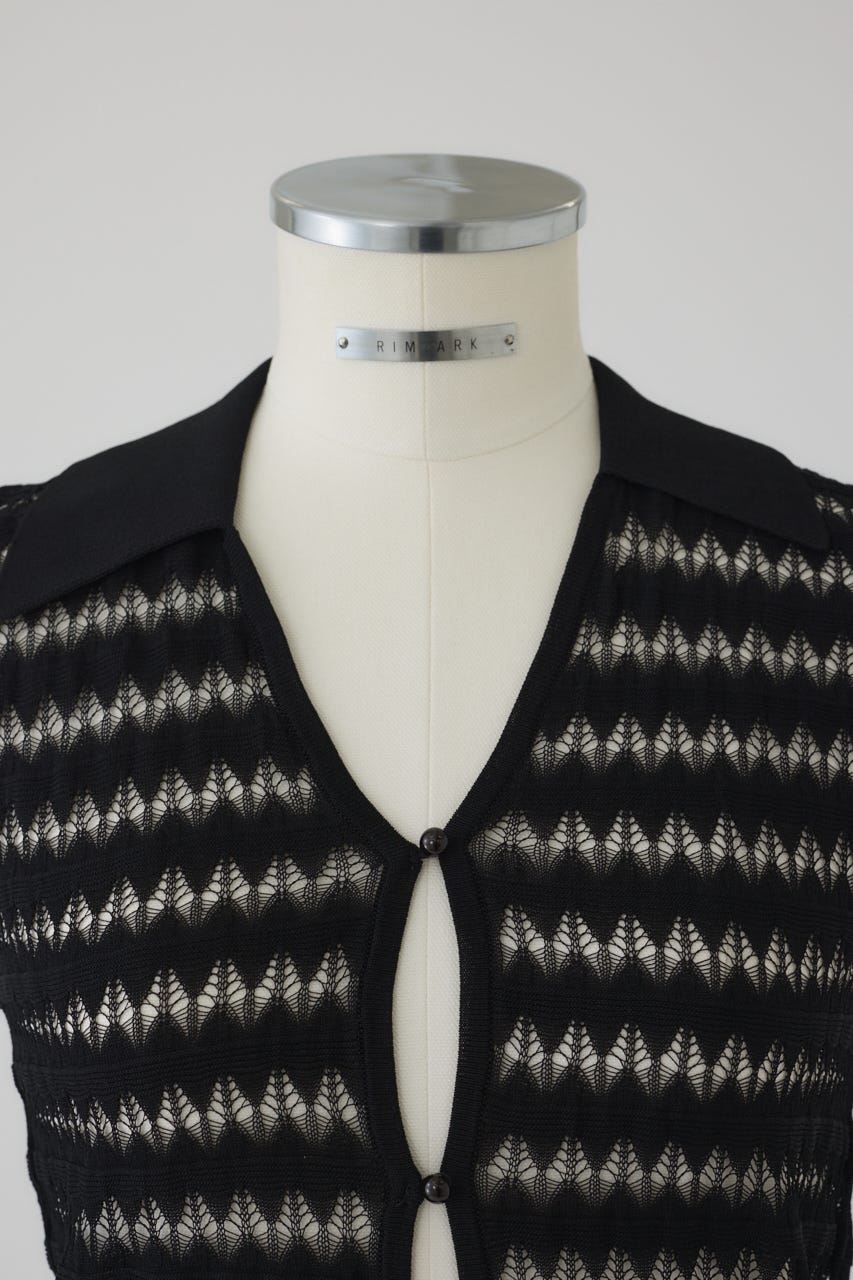 RIM.ARK | Crochet collar knit tops (KNITWEAR ) |RIM.ARK
