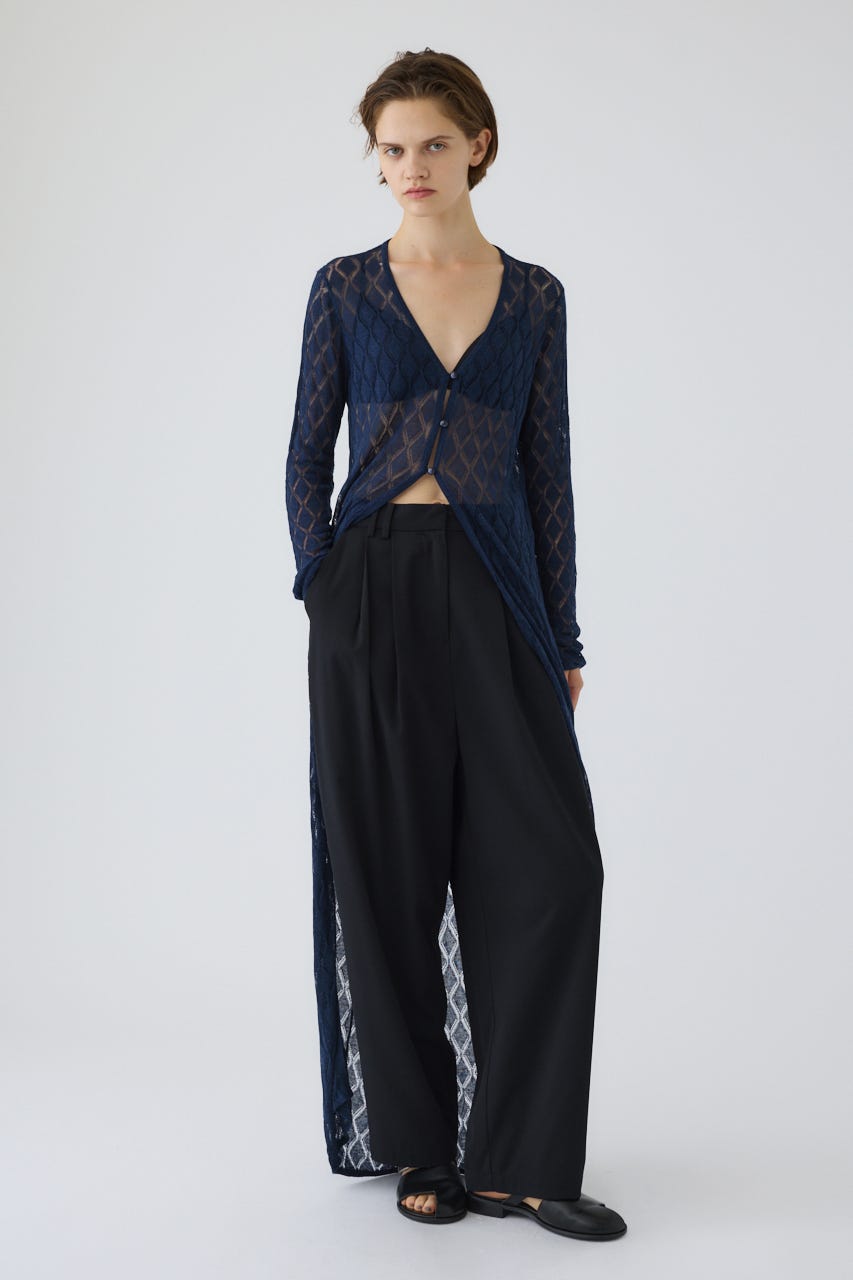 9/3- order start Lace knit gown NVY FREE