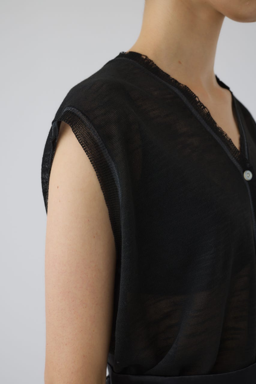 Dry touch summer knit vest BLK FREE