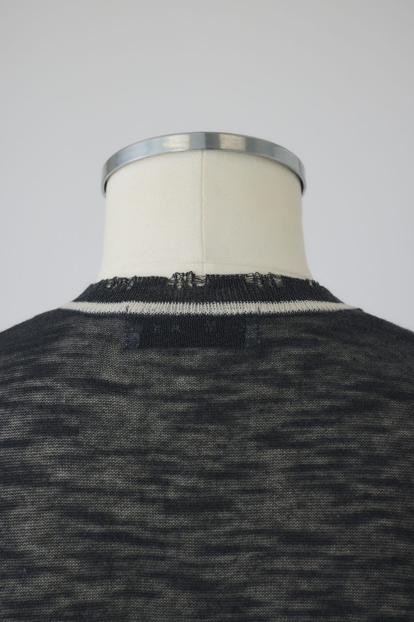 Dry touch summer knit vest GRY FREE