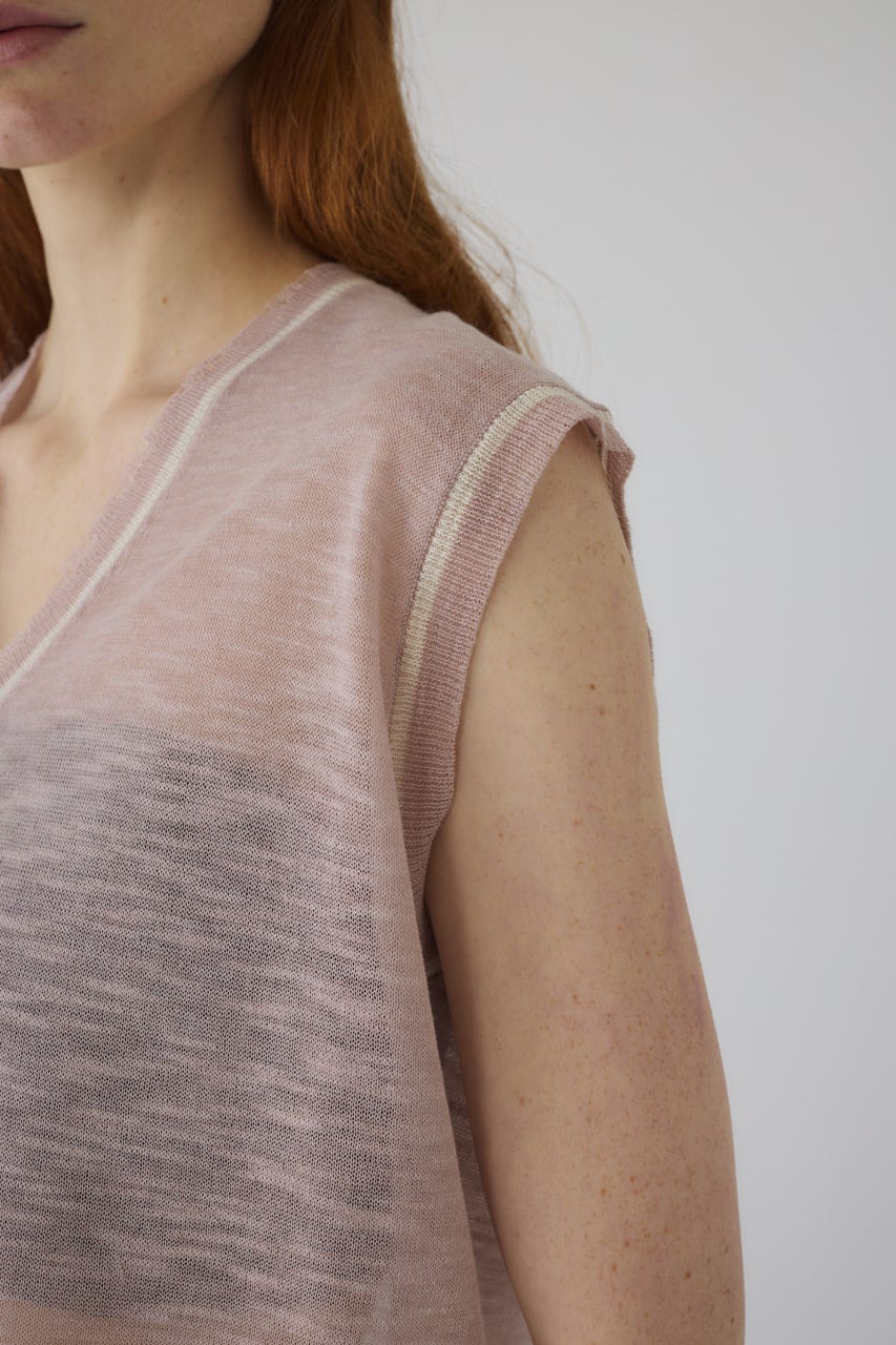 Dry touch summer knit vest PNK FREE