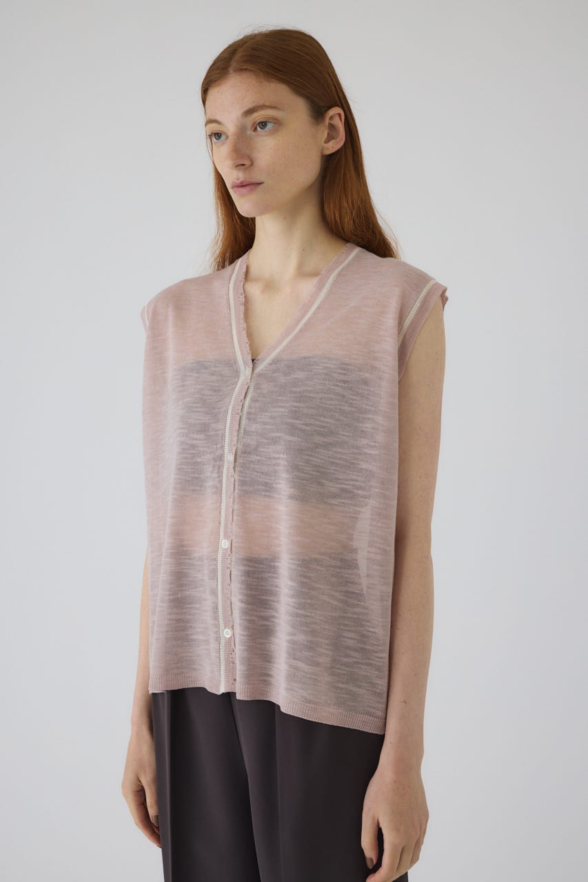 Dry touch summer knit vest PNK FREE