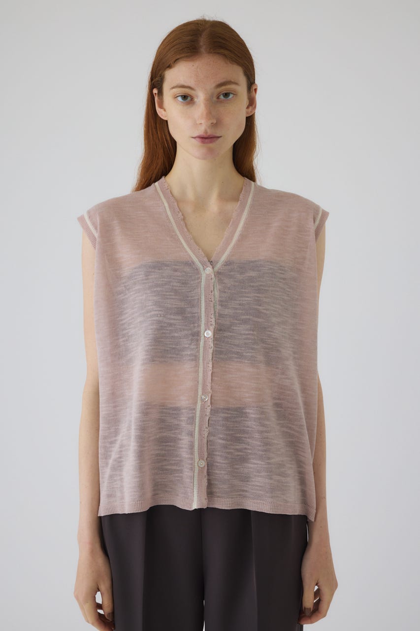Dry touch summer knit vest PNK FREE
