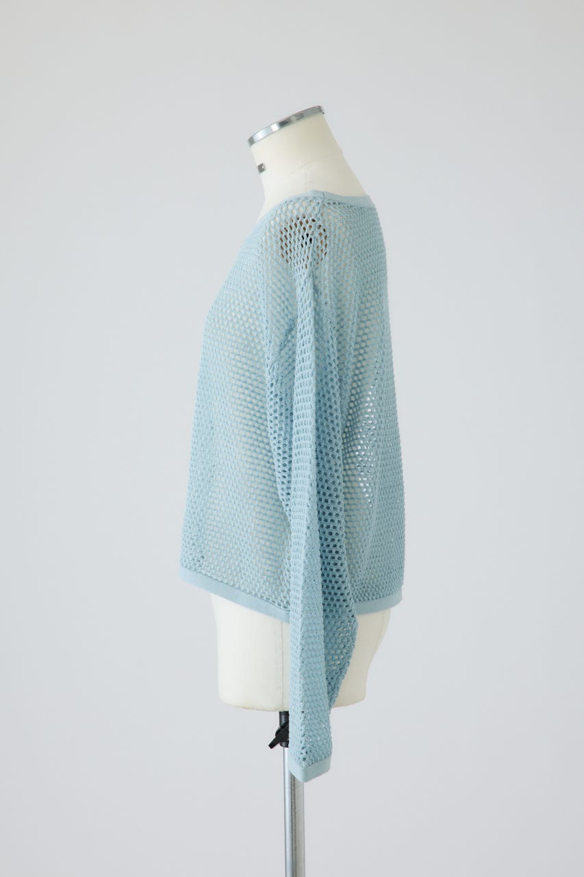 See through long sleeve tops L/BLU FREE