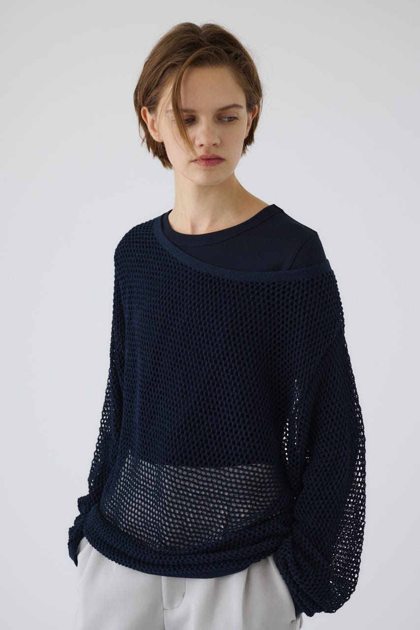 9/17- order start See through long sleeve tops NVY FREE