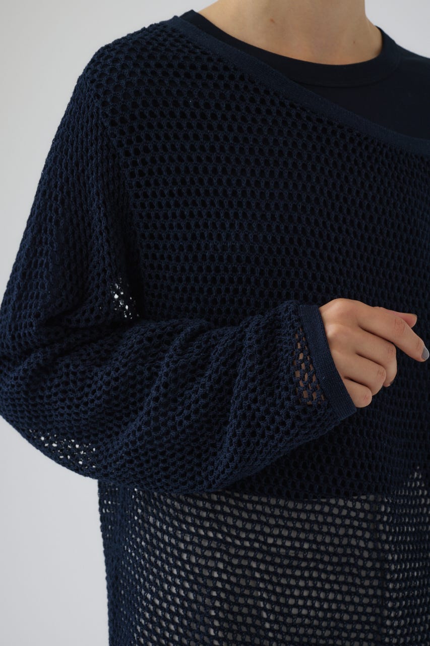 See through long sleeve tops NVY FREE