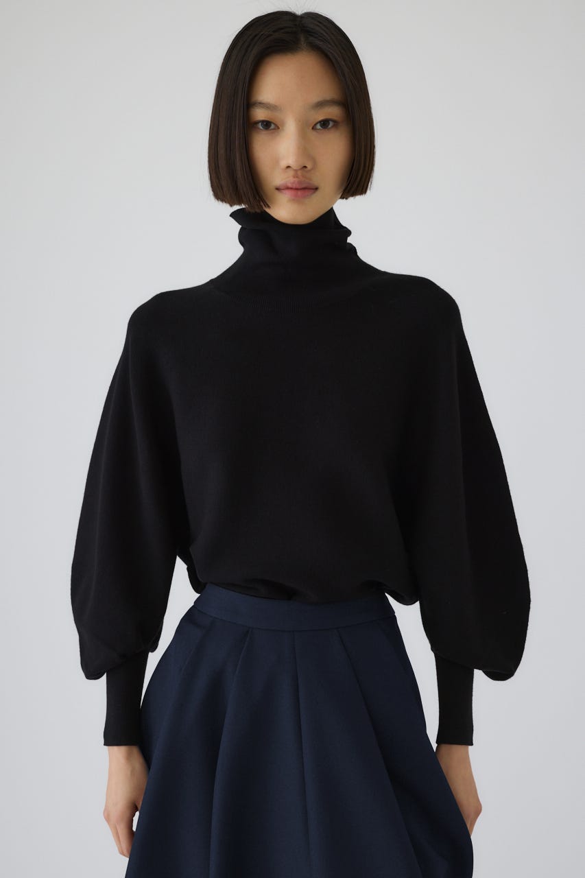 【新品未使用】PORT BY ARK☆ウールT ヘンリーネック☆1☆黒 YOKE - 【残り一点】Wide Rib Highneck Sweater | ACRMTSM
