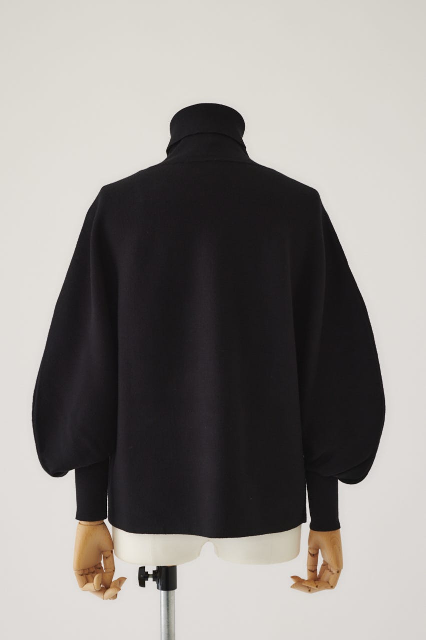 Dolman wide washable knit BLK 38