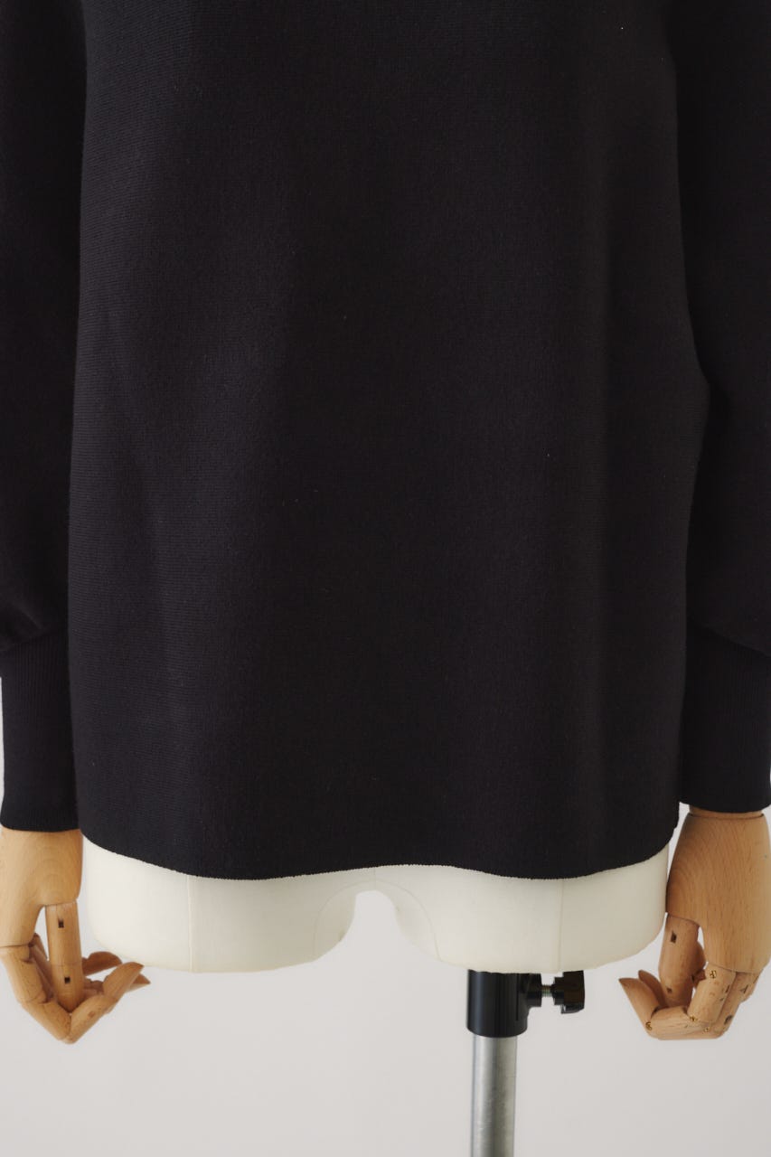 Dolman wide washable knit BLK 38