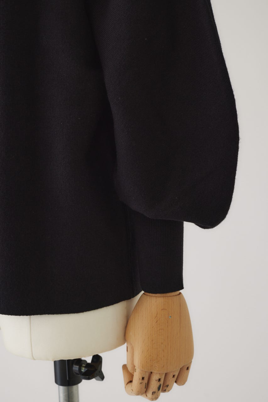 Dolman wide washable knit BLK 38